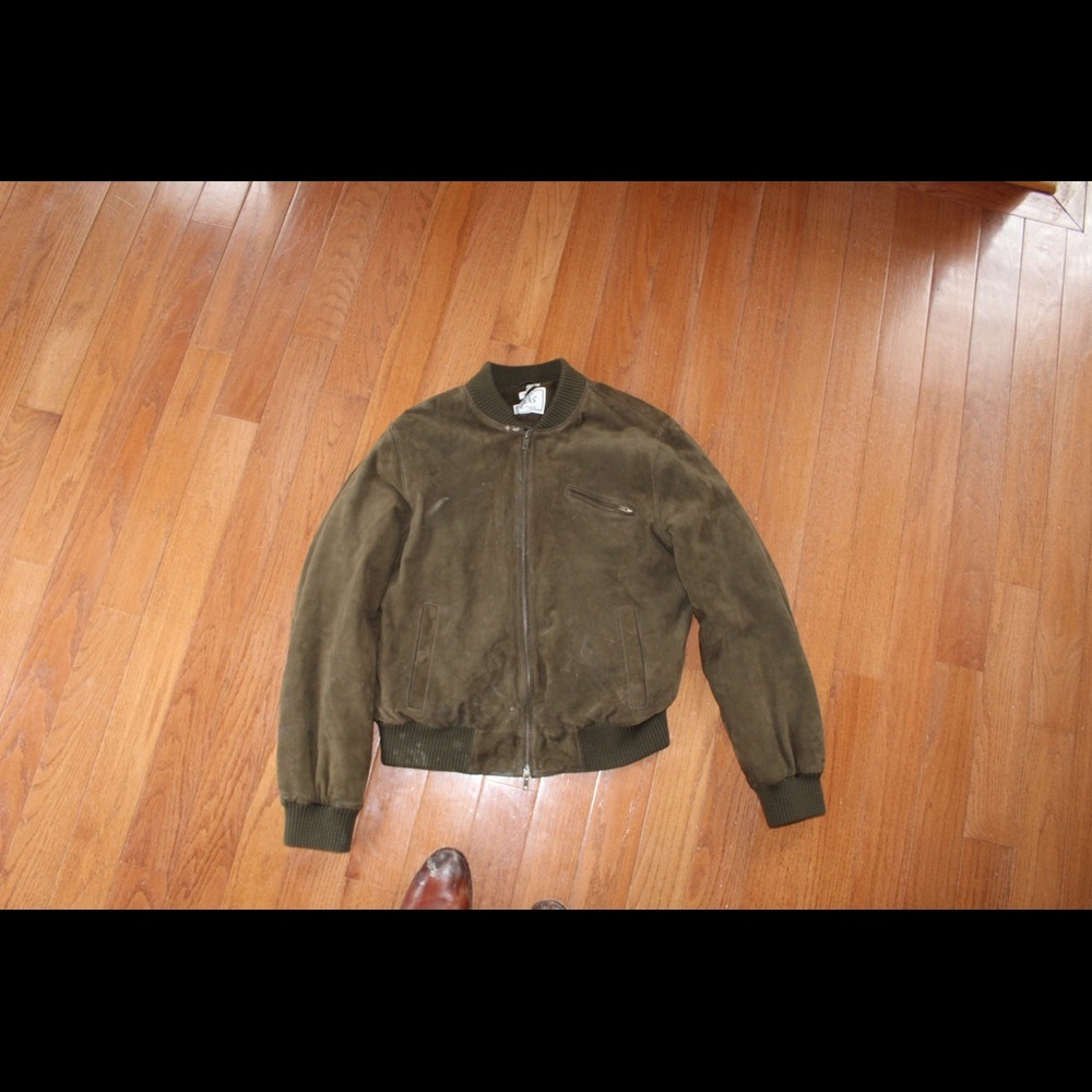 Suede bomber